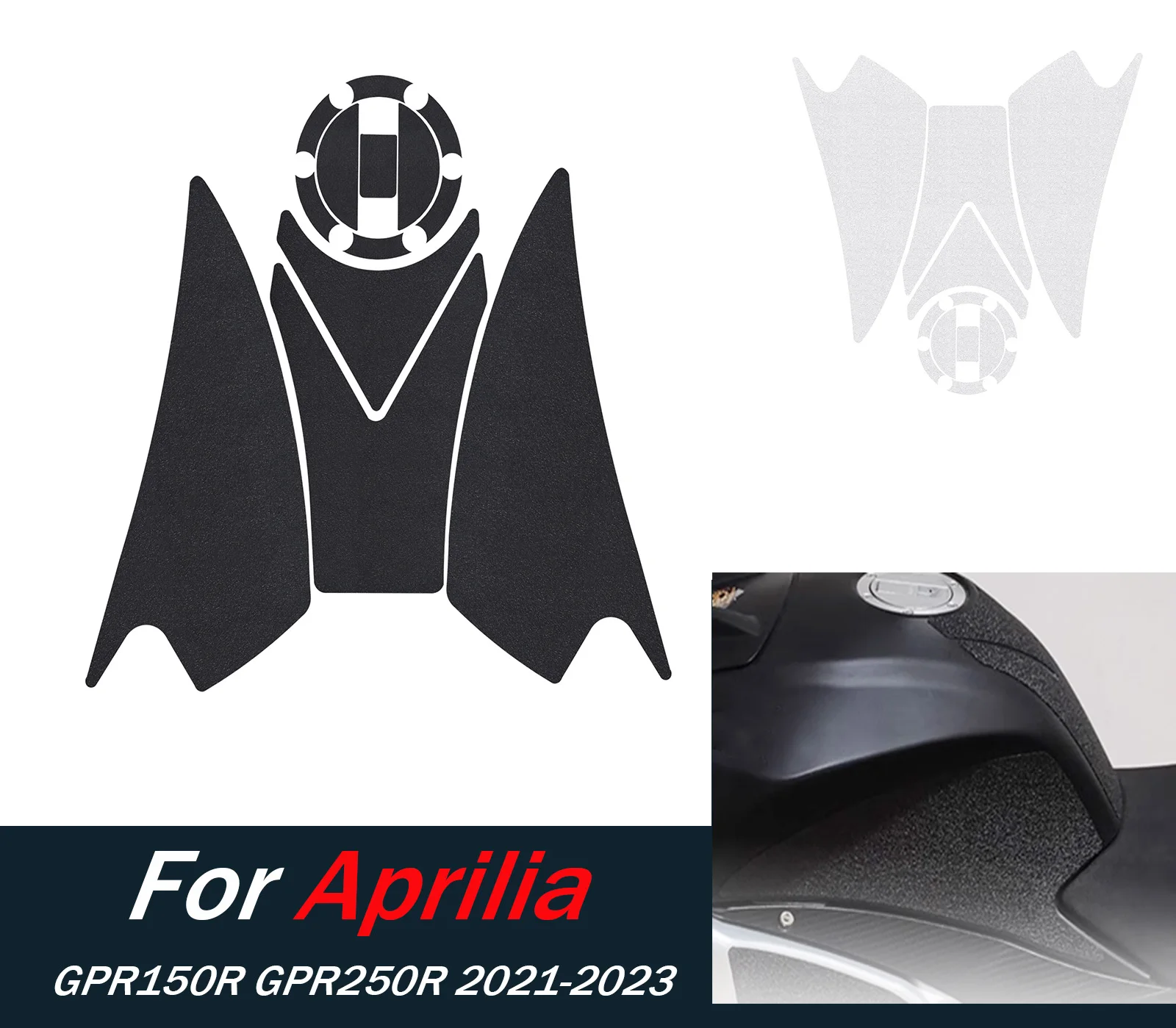 

﻿ Боковые наклейки на топливный бак мотоцикла, водонепроницаемая наклейка для Aprilia GPR150R GPR250R ﻿ Аксессуары для наклеек 2021 2022 2023