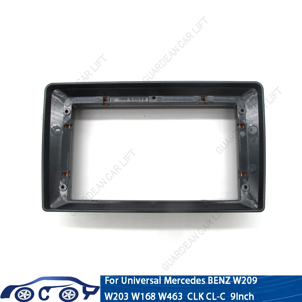 Marcos de Radio para Coche de 9 Pulgadas, Universales para Mercedes Benz C W203 CLK W209 G W463 Viano Vito W639 A W168, Marco Estéreo de 2 DIN