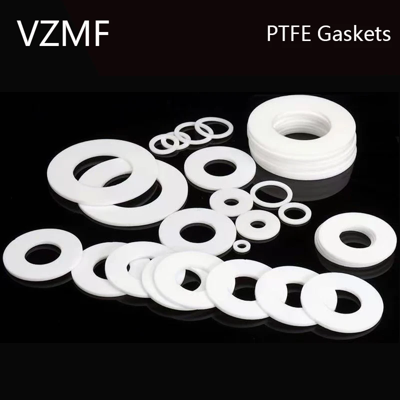 

10/20/30/50 UDS Micro PTFE plate inner diameter 3 4 5 6 8mm thickness 2 2.5 3mm high temperature flange joint