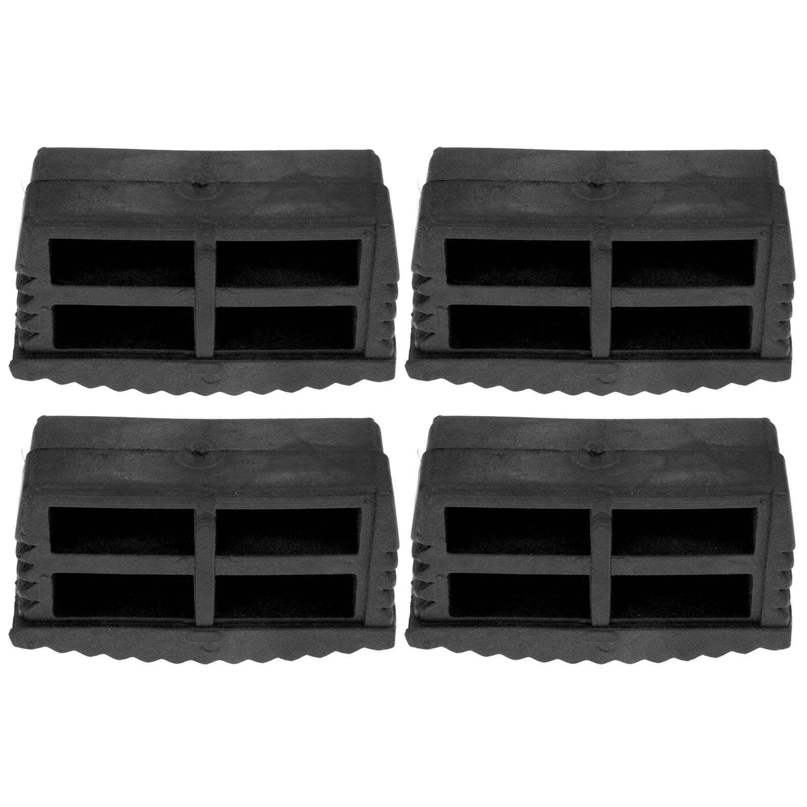 

4pcs Ladder Foot Covers Non Slip Rubber 22x60mm Thickened Corrosion Resistant Floor Anti Skid Feet Pads Home