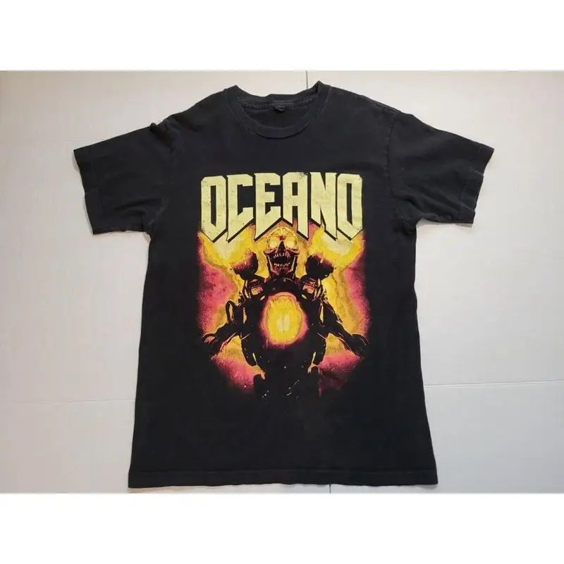 

Oceano Band Black 100_ Cotton T Shirt For Friend Tt807