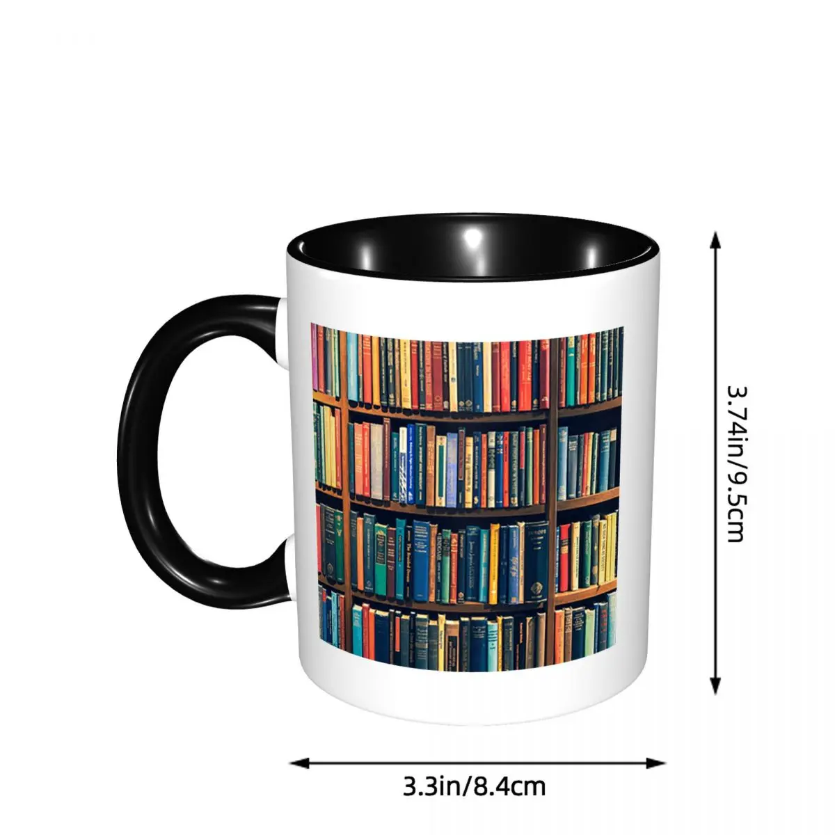 Education Library Book 1 Mug Funny Ceramic Coffee Cups Tea Mugs Milk Cup Drinkware Gifts for Woman Man
