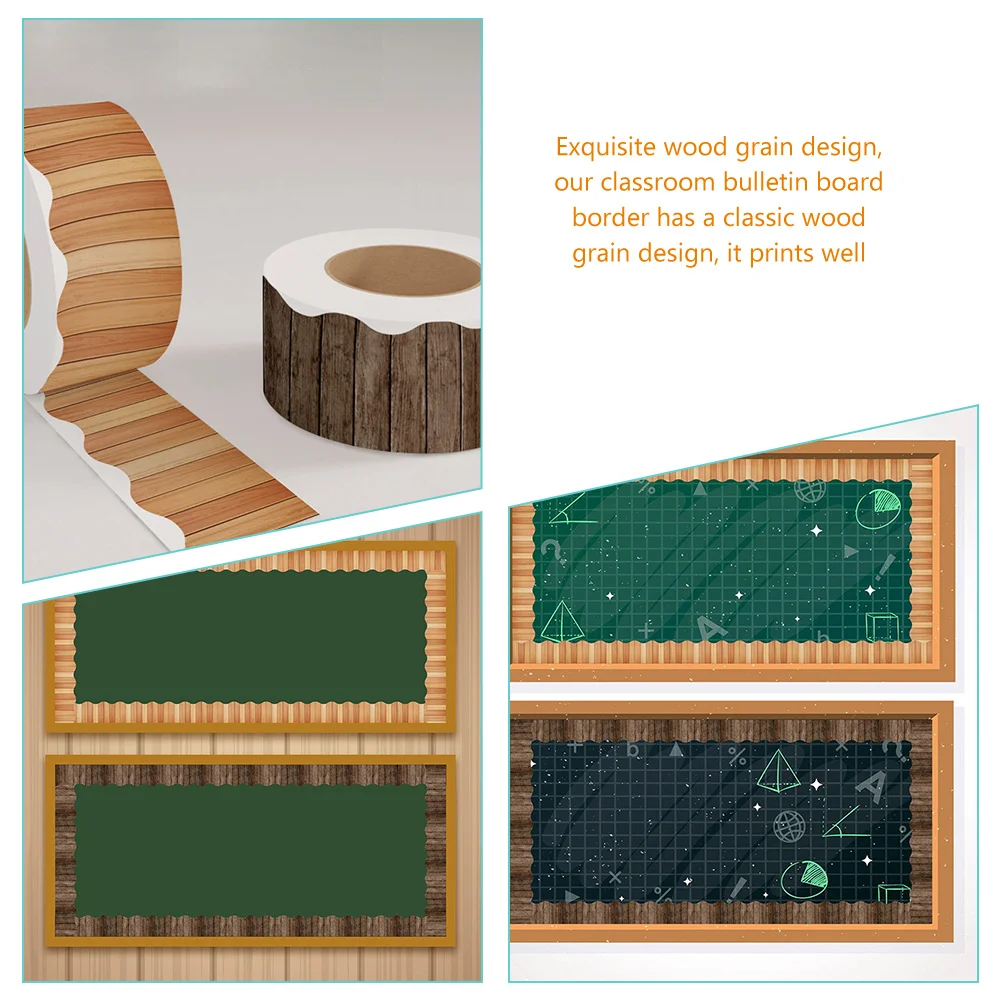 

Chalkboard Stickers Whiteboards Bulletin Border Decor Perfect Decoration for Classroom Home Coated Paper Decorations