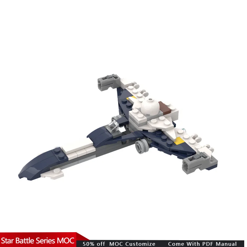 80 pièces Star Fighting Z-95 Headhunter Microfighter - 75400 alternative MOC personnaliser bâtiment modulaire bricolage garçon jouet cadeau de noël