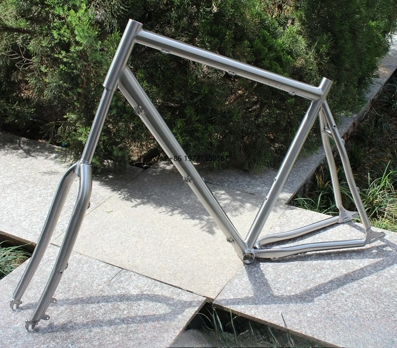 

Титановая велосипедная рама с подходящей вилкой Ti Рама для шоссейного велосипеда и вилкой XACD Рама для шоссейного велосипеда Titan с щеткой для рук