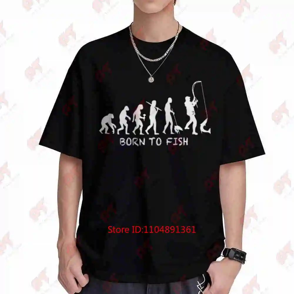 Evolution Fishing Angling Carp Funny Short Sleeve Tee 100% Cotton T-Shirt