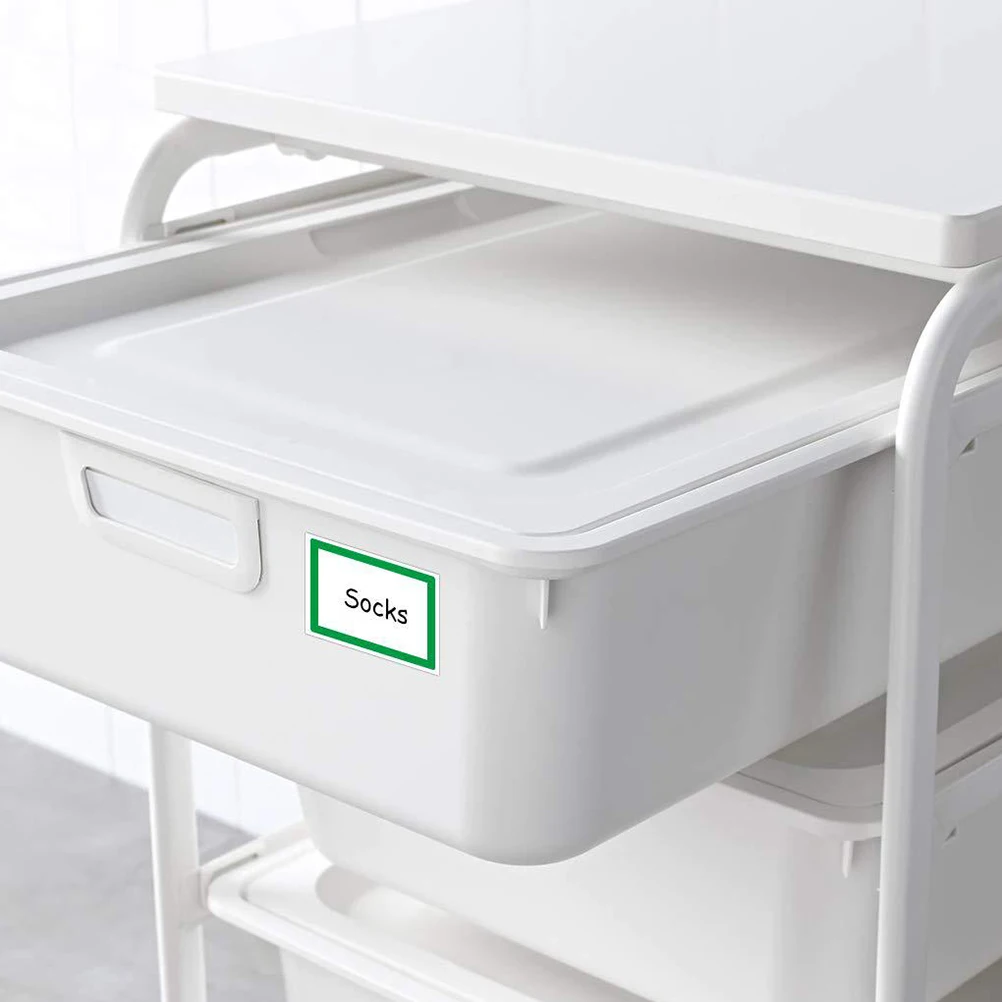 

300Pcs Self Adhesive Label Stickers Colorful Waterproof Name Tags for Classroom Kitchen Storage Price Tagging and Sorting Use