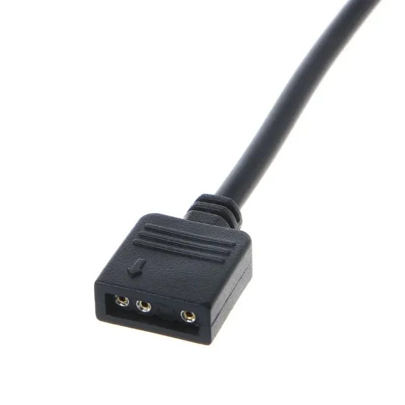 5 فولت 3Pin RGB الفاصل كابل وحدة المعالجة المركزية برودة تمديد كابلات الموصلات محول سلك الحبل الكمبيوتر مروحة تمديد الطاقة محول