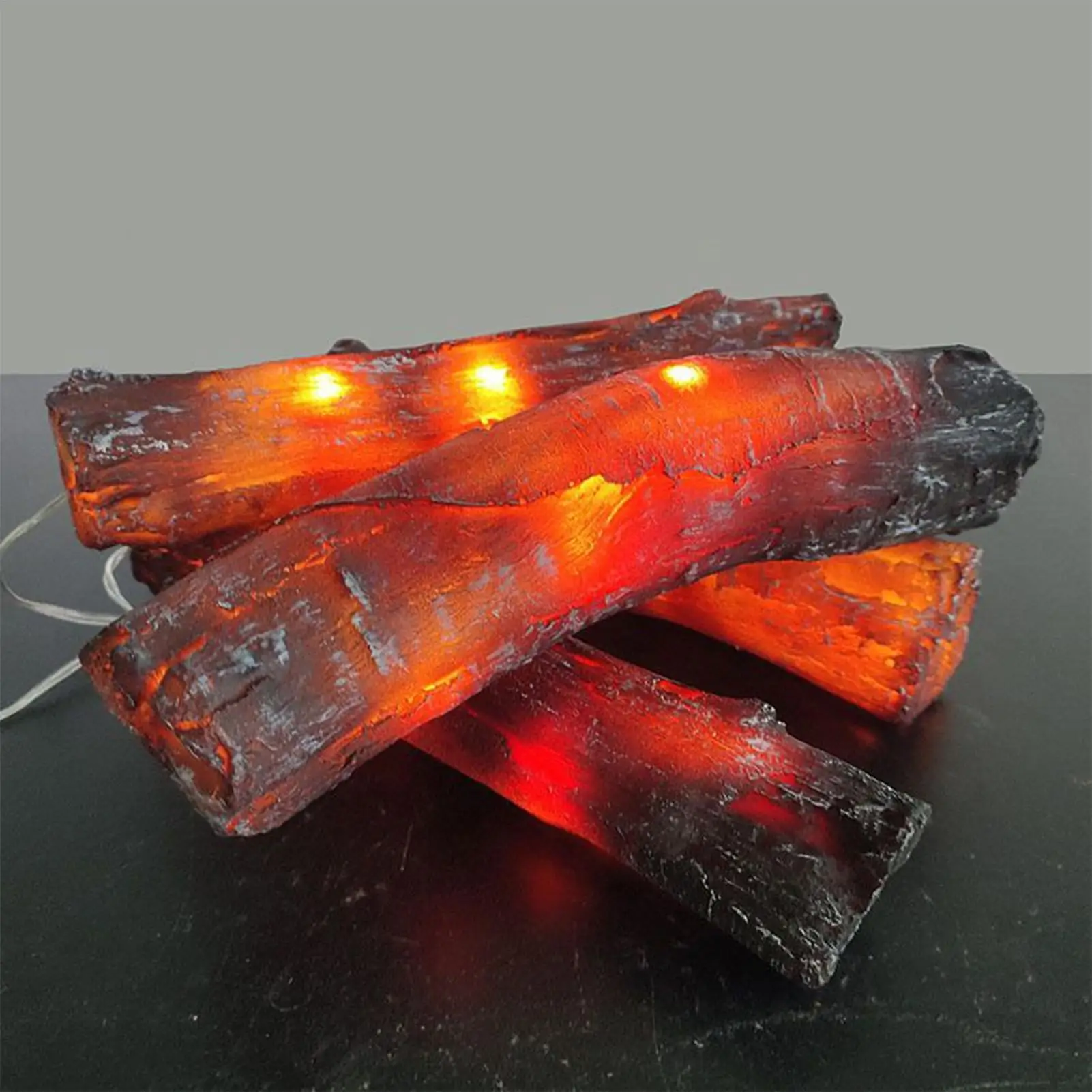 

Electric Logs For Fireplace Flameless Artificial Wood Heater Decor 8.66 Inches Realistic Electric Fire Logs Insert For Indoor