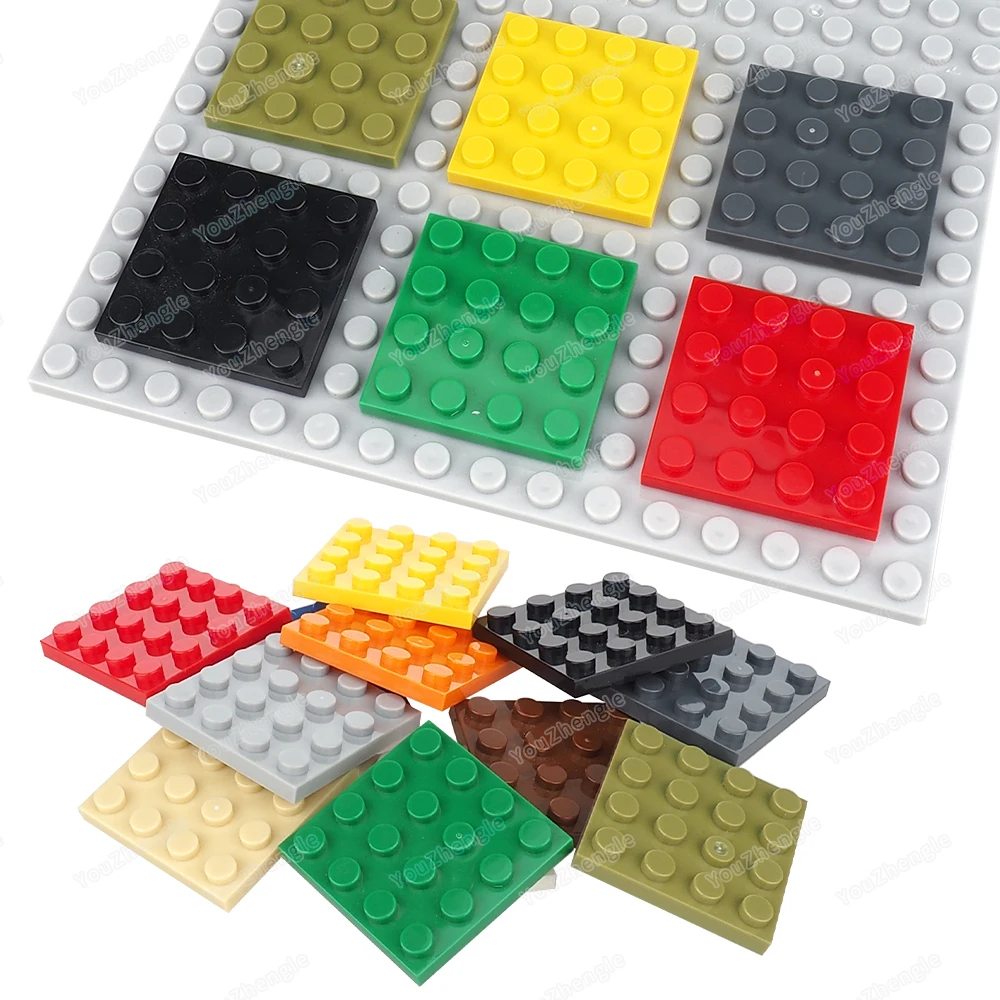 3031 Building Block Piastra di Base 4x4 Parti di Montaggio MOC Figure WW2 Scena di Strada Mecha Gear Scena Partita Modello Parti Regali Giocattoli FAI DA TE