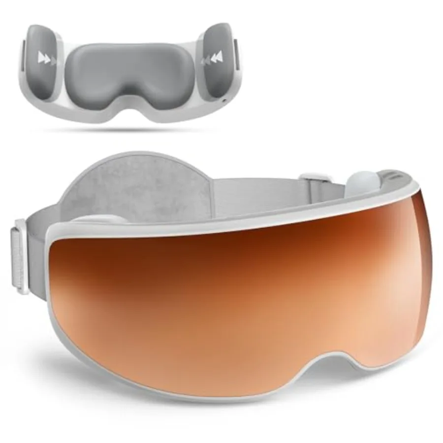 

Массажер для глаз Eyeris Calina с голосовым управлением, для снятия мигрени, совместим с FSA и HSA, подарок на день рождения для женщин и мужчин, с регулируемыми дужками