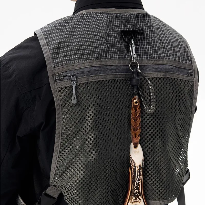 Outdoor Tactical Fishing Vest Men Women Multi Pocket Multifunctional Fly Fishing Jacket Casual Camping Hiking Angling Gear view 3