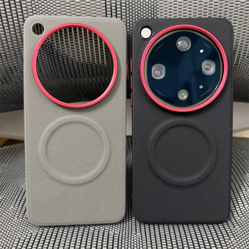 

Magnetic Fine Grained Leather Case For OPPO Find X9 Ultra Case For MagSafe Matte Phone Back Shell Metal Lens Frame Cover