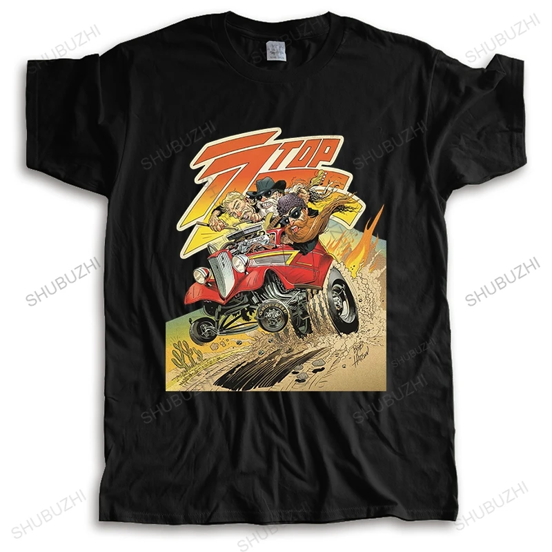 Man summer crew neck t-shirt fashion cotton t shirts New Zz Top Eliminator La Futura Rock Band Legend brand tee-shirt homme tops