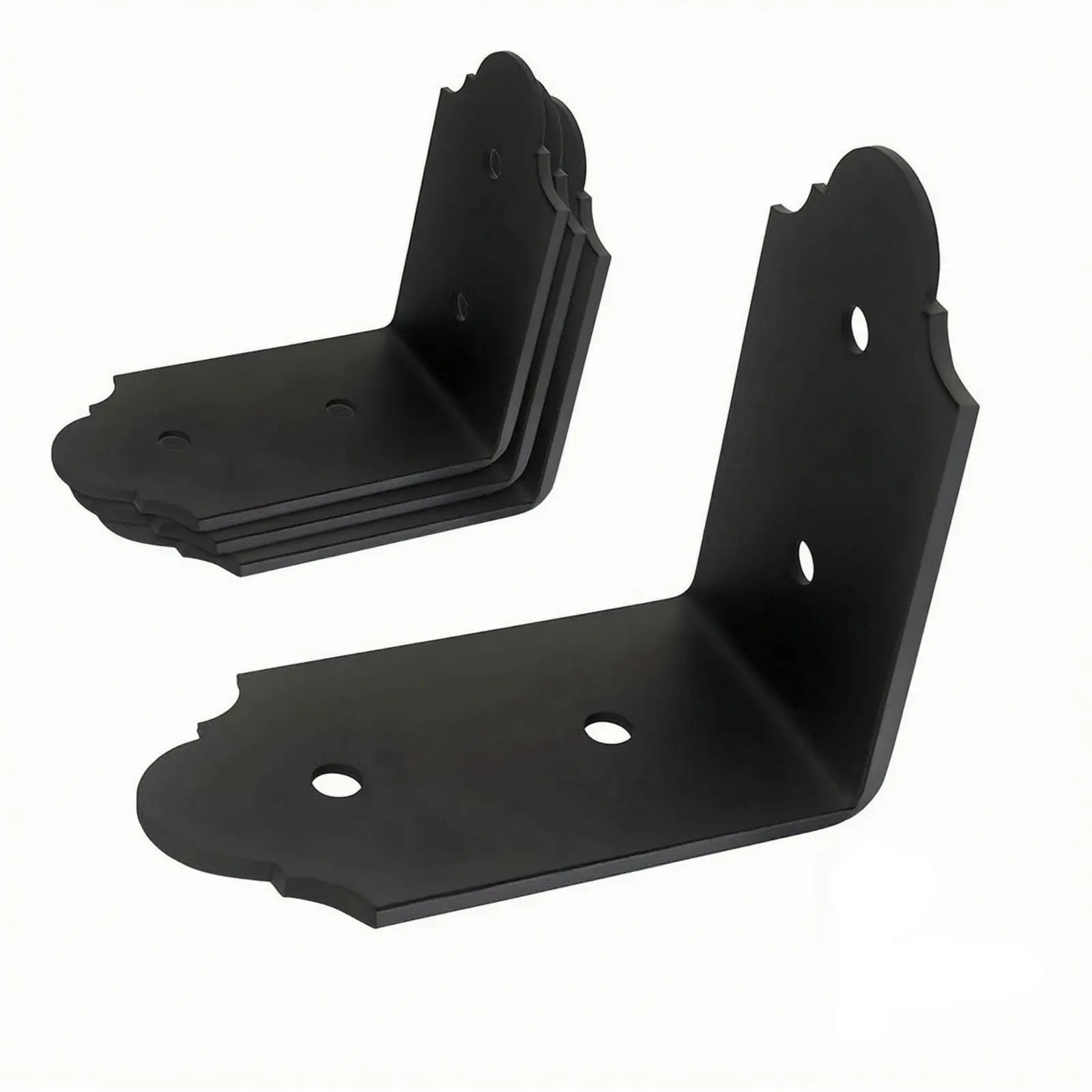 Coated Steel Corner Brace Angle Connector for Cabinet Doors Shelf Supports Workshop Tables Sturdy Hardware