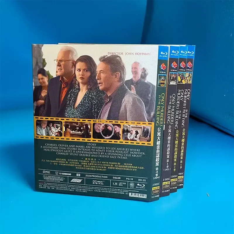 Blu-ray High Definition American Drama Only Murders in the Building Season 1-4 Chinese Subtitles 8-Disc Box Set