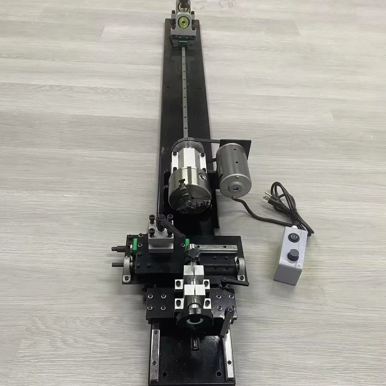 2026 Popular FS-7075D Horizontal Medium Duty Variable Speed 220V Metal Billiard Cue Snooker Pool Repairing Lathe Machine New