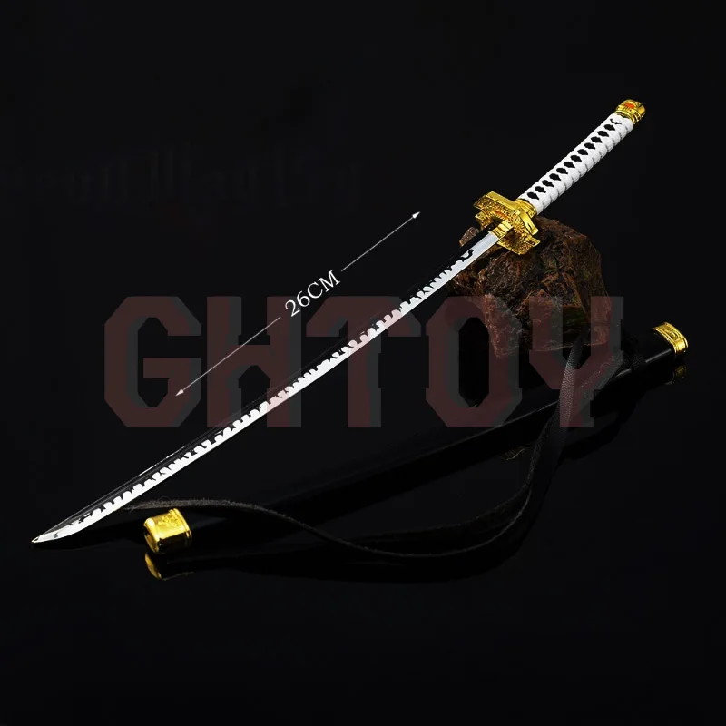 

26cm/10.24in Devil Mays Game Peripherals Virgil Yamato Weapon Models Metal Crafts Ornaments Collection Desktop Display Gift Toy