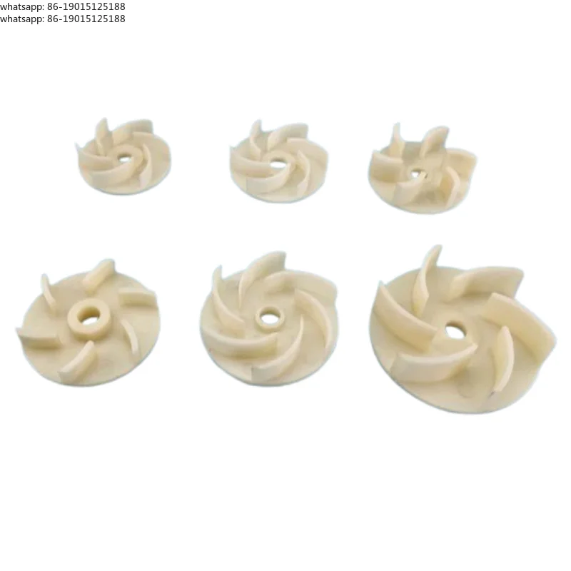 Machine Tool Coolant Pump Impeller 40W/90W/120W/125W/250W Aluminum & Plastic Blades for Oil/Water Circulation