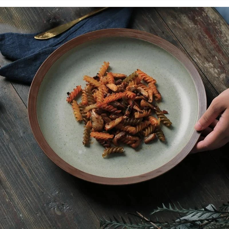 

8.5-10.5-inch ceramic plates thickened Spaghetti steak Hotel restaurant tableware