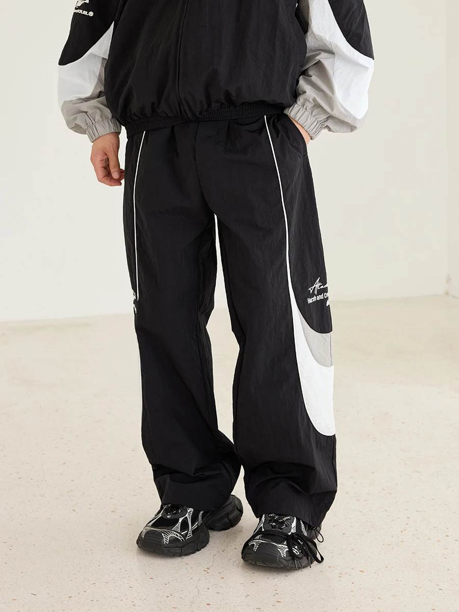 

Haranruel American Retro Street Sports Ape Color Blo Повседневные длинные брюки Молодежные осенне-весенние сезонные обычные тонкие