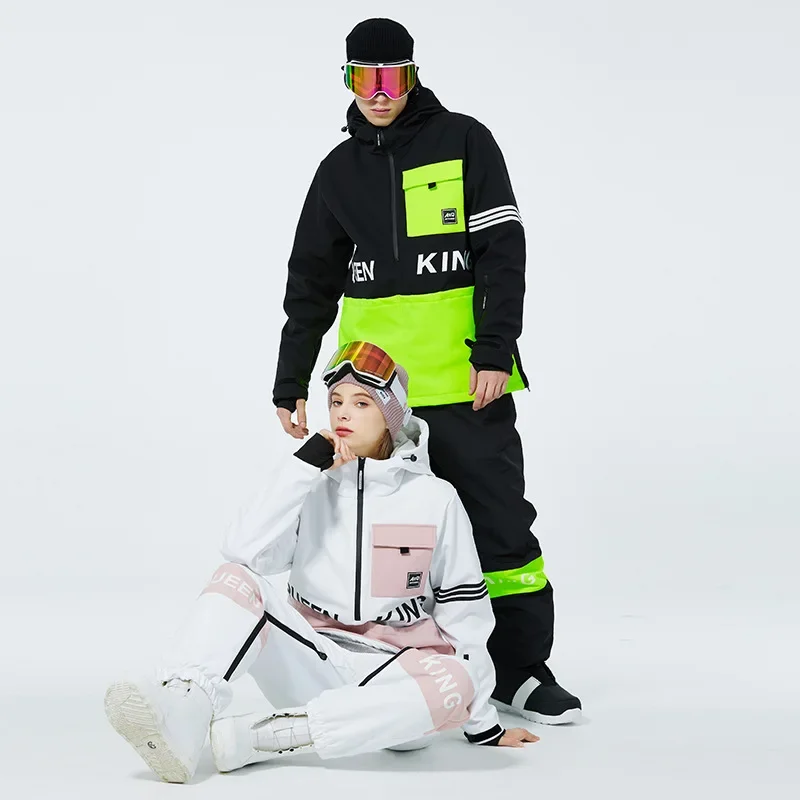 

2025 New Ski Set Women's Double Board Loose Sports Ski Clothes Men's Wear Resistant Warm Breathable Waterproof Snow Clothes