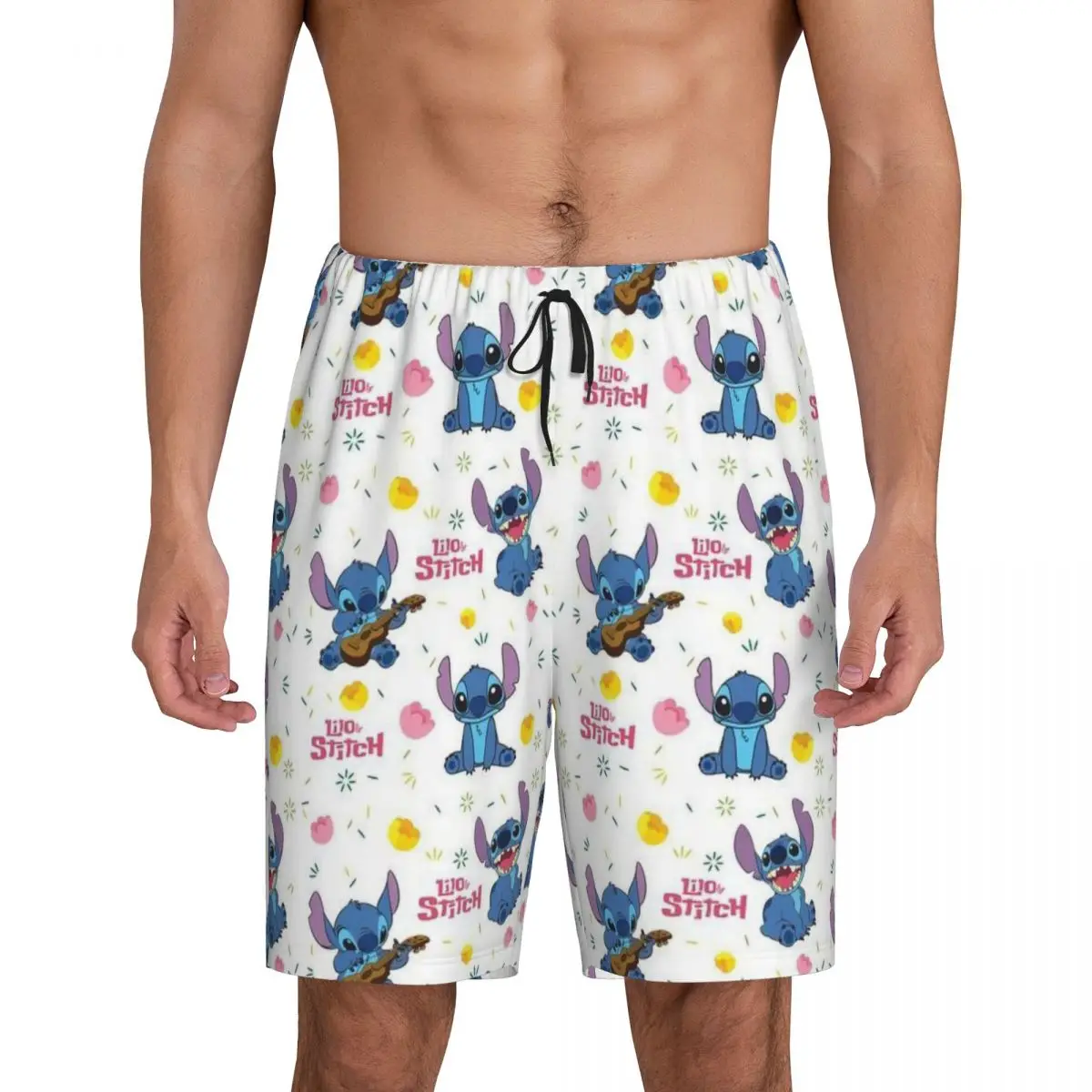 

Men's Fbd67470a79a7384904c8266cec6e814 Pajama Shorts Custom Print Sleep Pjs Sleepwear Bottoms with Pockets