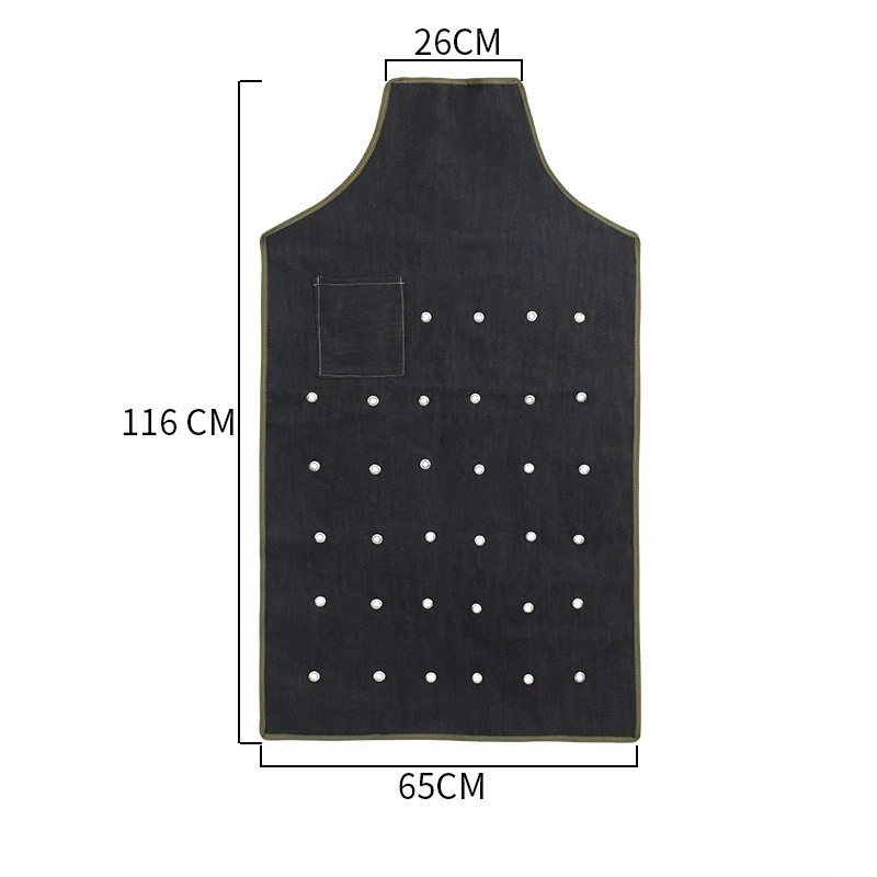 Thick Double Layer Denim Safety Apron Anti Cut Anti Scratch Protective Bib For Glass Factory Metal Processing Unisex Labor Wear