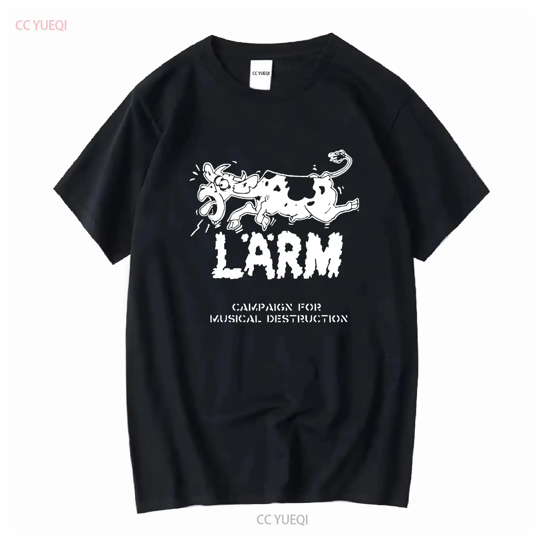 Lärm Band Campaign For Musical Destruction Vintage T Shirt Size S Larm vintage Washed fashion Top For Everyday Wear streetwear