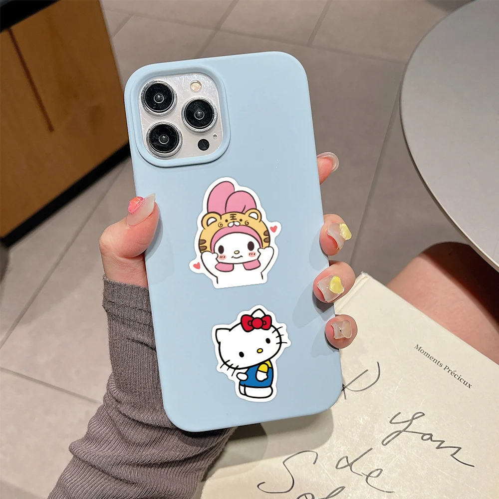 10/30/50/100pcs Kawaii Sanrio Serie Del Fumetto Adesivi My Melody Ragazze Adesivo Scrapbooking Valigia Del Computer Portatile Kuromi Decalcomania Giocattolo regalo
