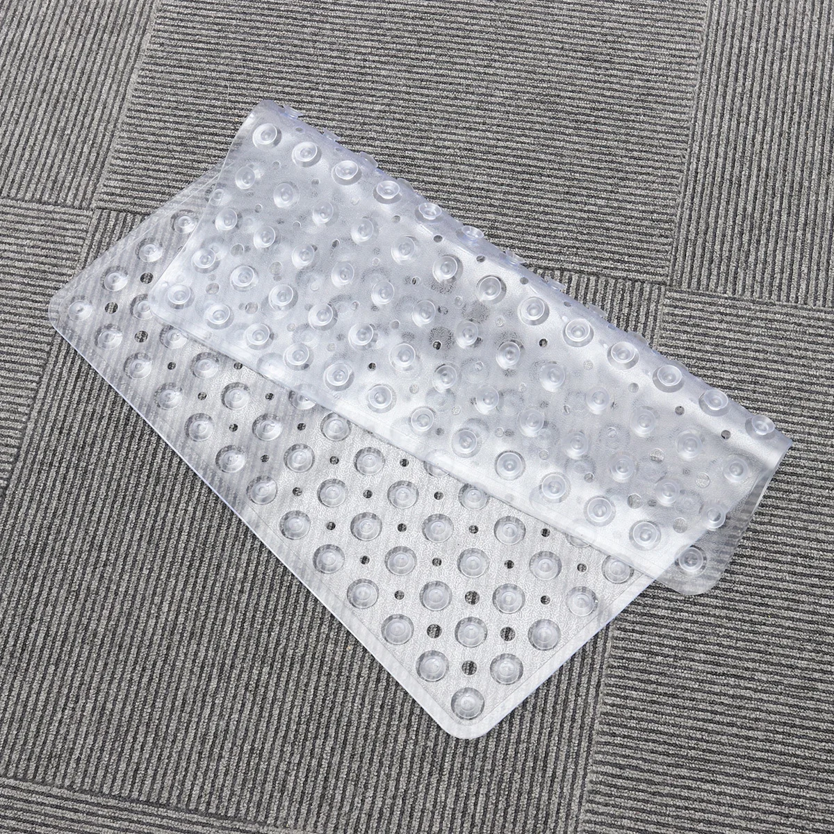 

Non-Slip Bath Mat 30X30Cm Pvc Shower Floor Mat For Tub Bathroom Spa Hotel Use Clear Soft Cushioned Anti-Skid Rug