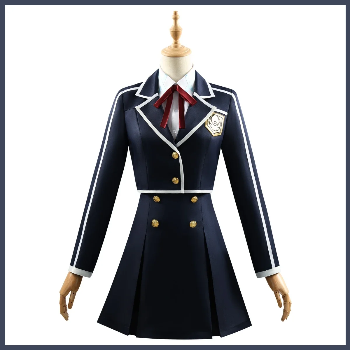 Anime Sword Art Online Yuuki Asuna Cosplay Costume Wig JK School Uniform Shirt Coat Woman Cute Halloween Carnival Party Suit