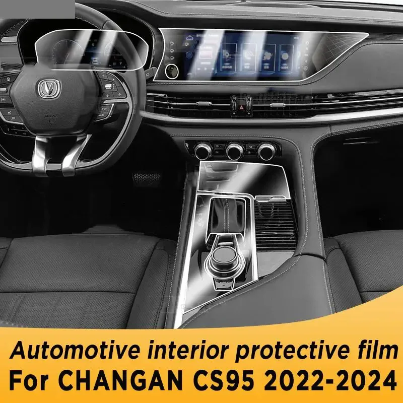 

Car Interior Protective Film Center Sonsole Navigation Instrucment Anti-Scratch Repair Sticker TPU For CHANGAN CS95 2022-2024