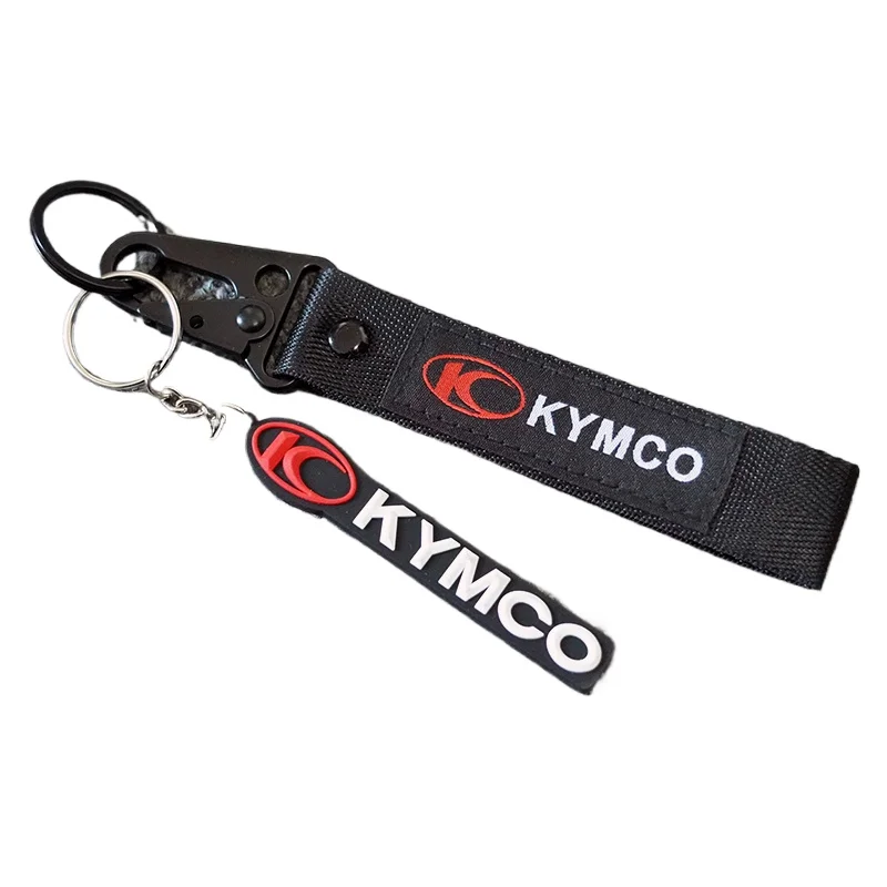 For KYMCO AK550 CT250 XCITING 250 300 Downtown 200i 300i 350i 300 350 Motorcycle Embroidered Keychain Key Ring Key chain keyring