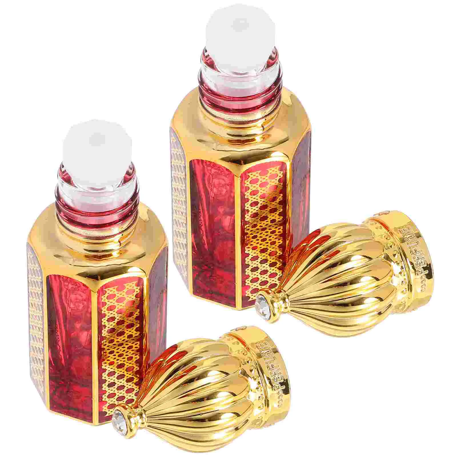 

Bottles 6ml Essential Oil Roller Ball Travel Perfume 2pcs (red) Reagent Toiletry