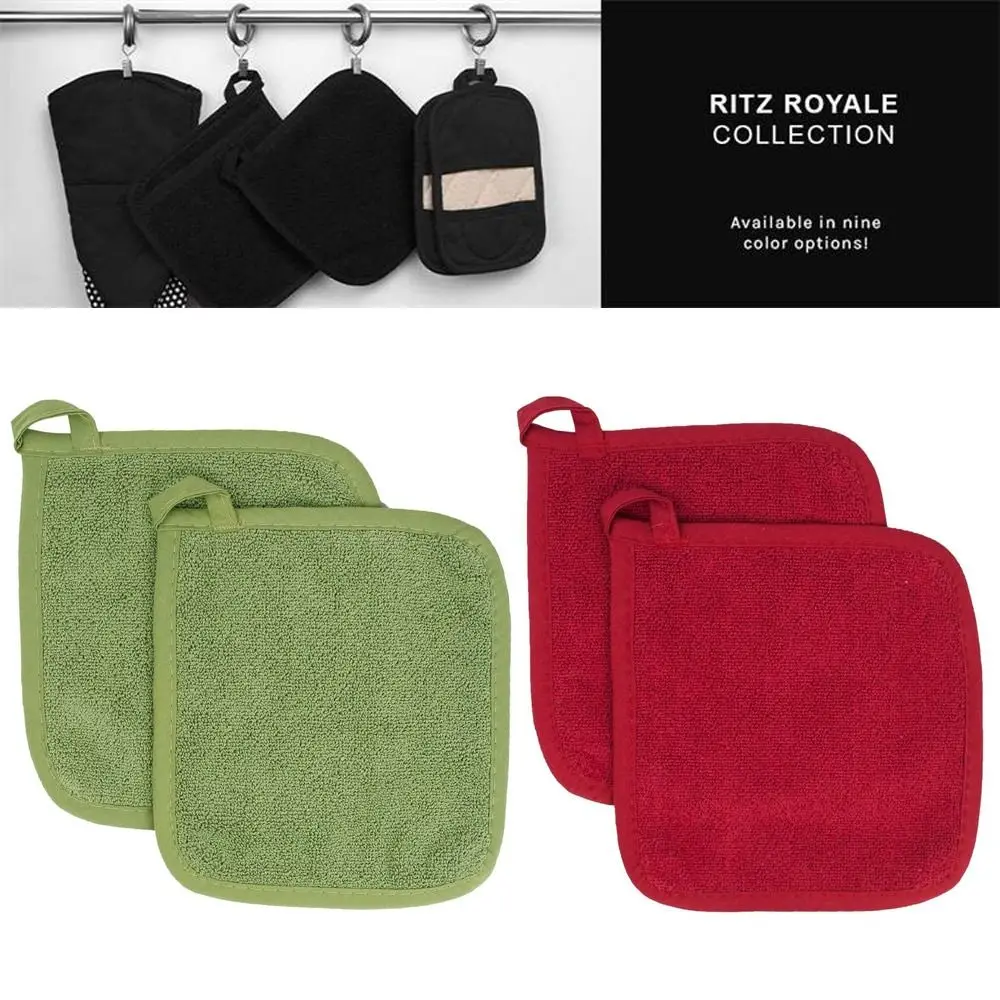 2PCS Insulation Pads Table Toweling Heat Insulation Mat Microwave Glove Pan Oven Cloth Resistant Kitchen Placemats Pot Holder