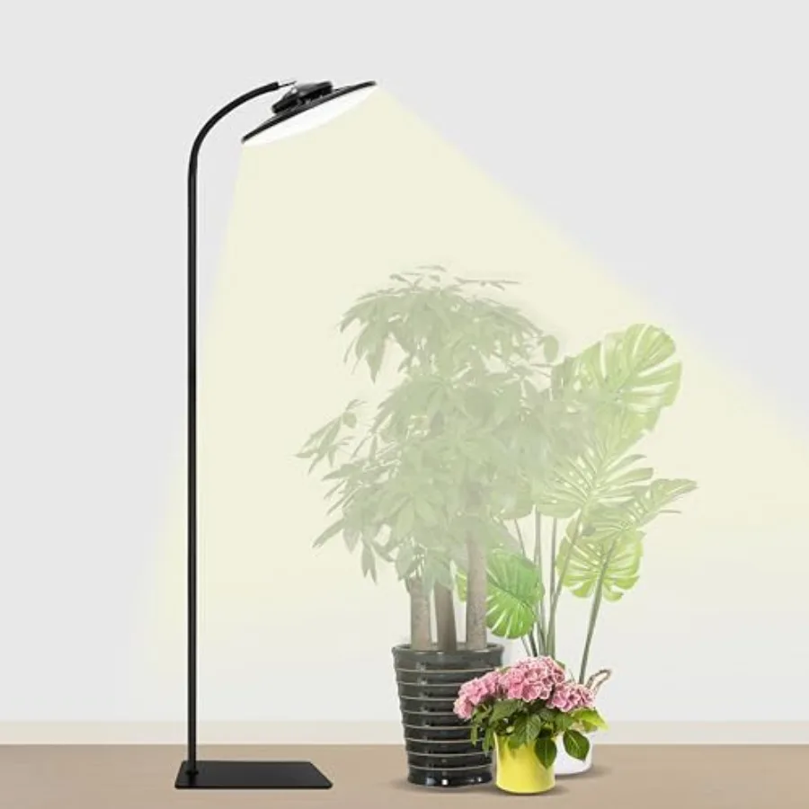 

Grow Light for Indoor Plants Full Spectrum LED Tall Plant Lights with Timer Standing Floor Growing Lamp Height Adjustable for L