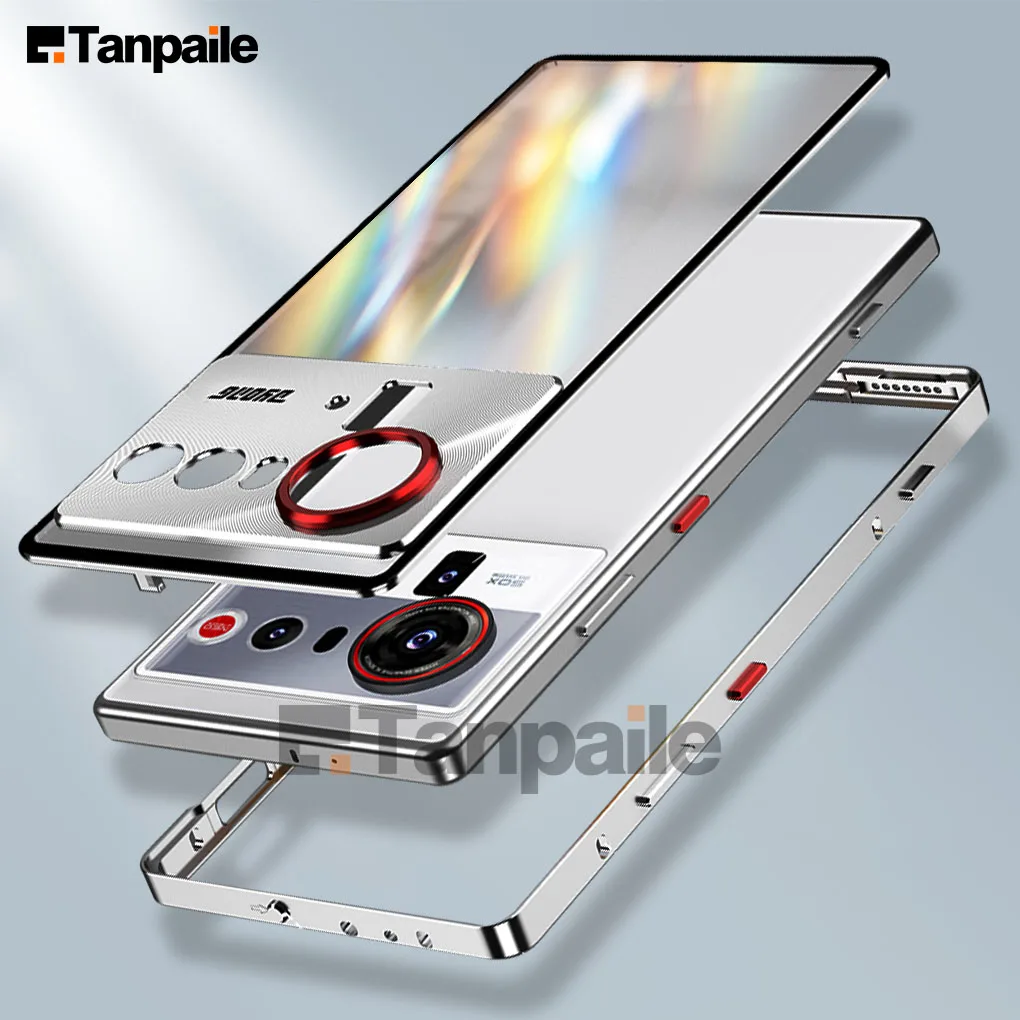 

Metal Case For Nubia Z80 Ultra Z70 Z60 Z50 Case Aluminum Bumper, Tempered Glass Cover