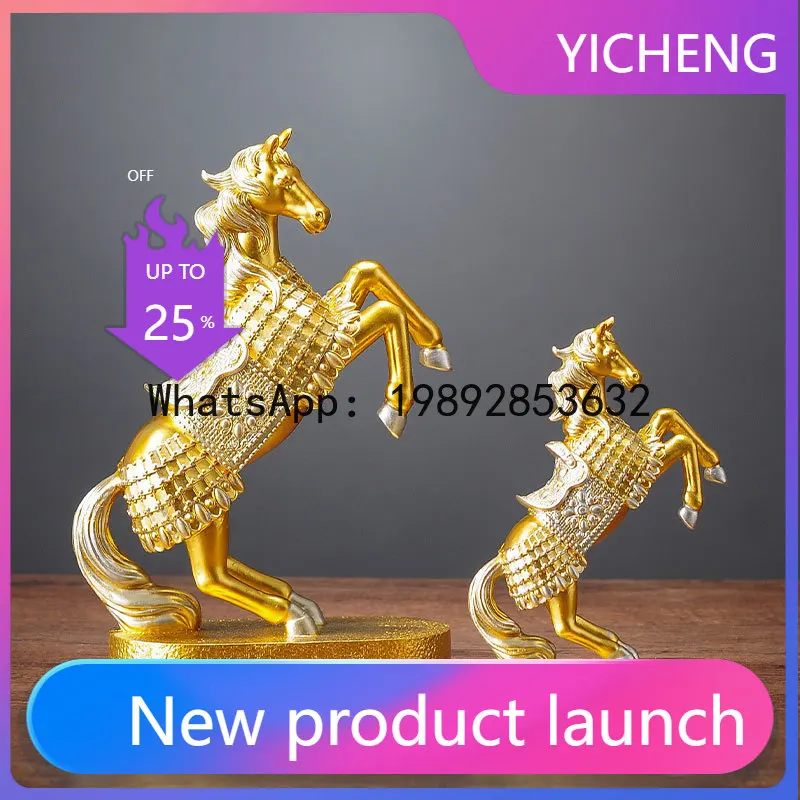 

Yy horse figurine - living room home decor, desktop, tv cabinet, wine cabinet ornament - creative housewarming gift