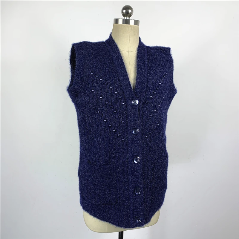 Gilet en fourrure d'agneau Gilet intérieur en peau et cheveux intercalés pour femme Mom Sle Manteau en fourrure d'agneau véritable en peau de mouton australienne pour Mi...