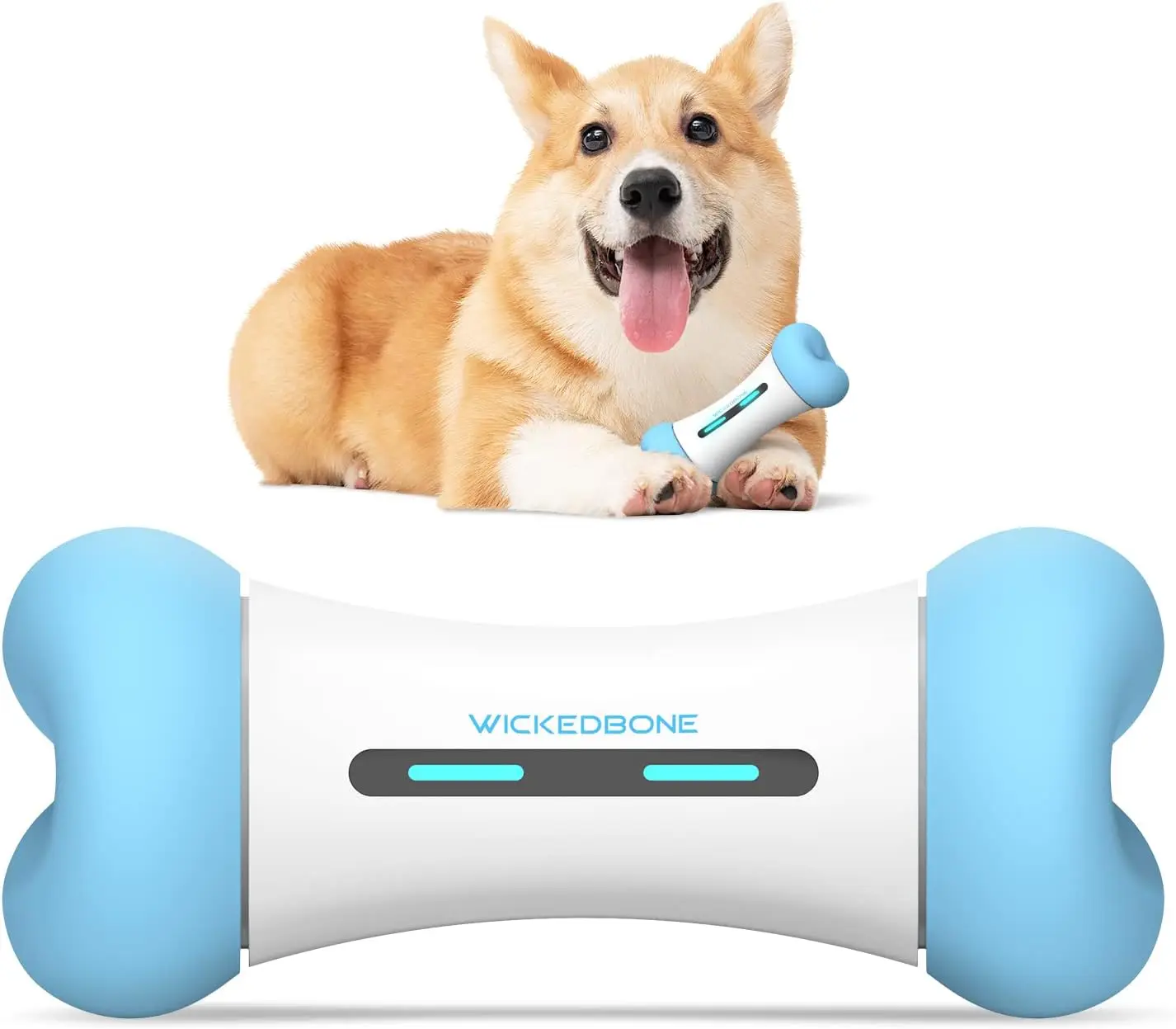 2023 Smart Bone Interactive Dog Toys APP Control Smart Electronic Automatic Pet Toys Moving Dog Toys for Small Medium Large Dogs