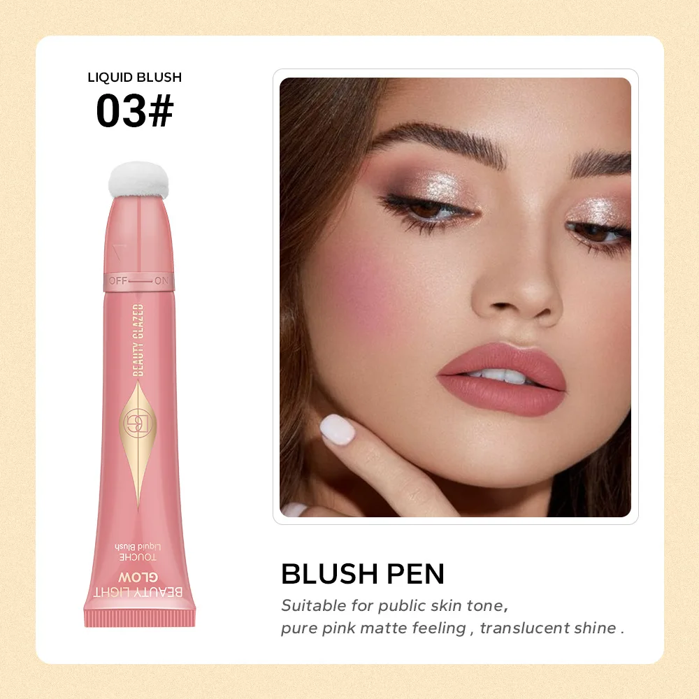 Colorete resaltado contorno pluma perla brillo fino mate brillo Natural Maquillaje facial