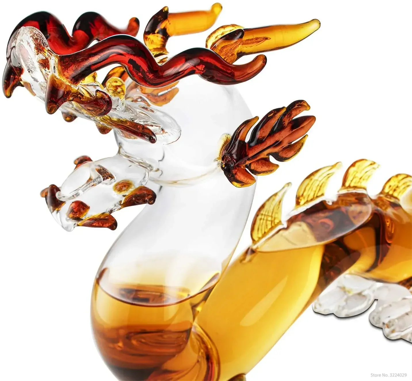 Imagem -03 - Dragão Whisky e Vinho Decanter Vidro Borosilicato Alto sem Chumbo 100 Mão Soprado