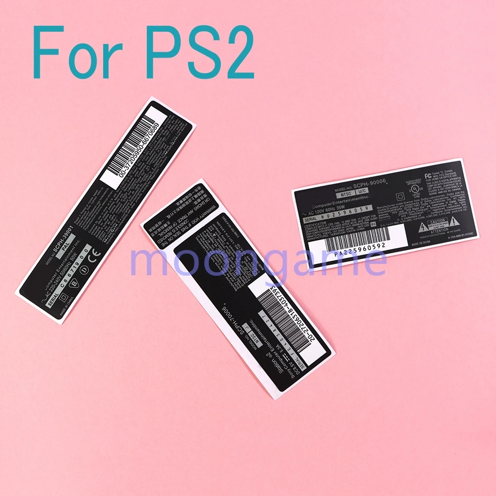 2 uds para PS2 30000 70000 90000 etiqueta adhesiva de sello de Host para Sony PS2 3W 7W 9W reemplazo de sello de Host de consola
