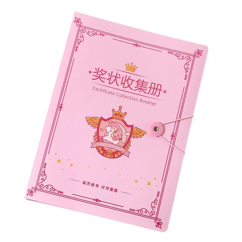 Durable 40 Pages Archives Bag A4+A5 Student Student Certificate Storage Bag PP Large Capacity File Folder