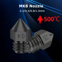 1.75mm MK8 3D Printer Hardened Steel Nozzle Extruder Printing Head for Anet A8 A8+ Ender 3 3S Pro V2 CR10 3D Printer Parts