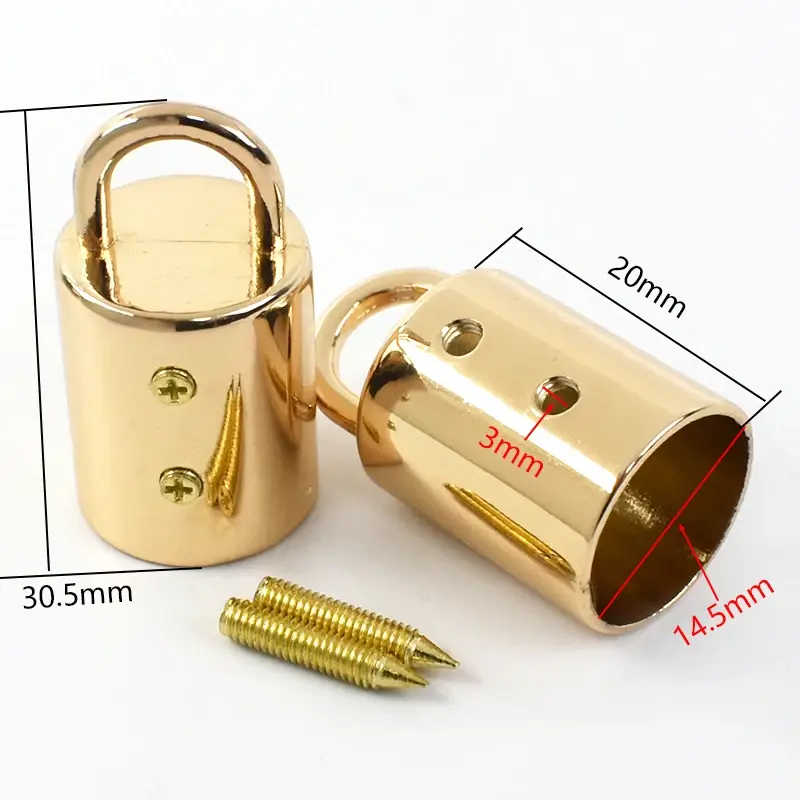 5/10/20Pcs 14mm Bag Metal Buckles Handbag Strap Tassel Cap Clasp Hook Connector Hanger Rope Cord Lock DIY Hardware Accessories - Image 7