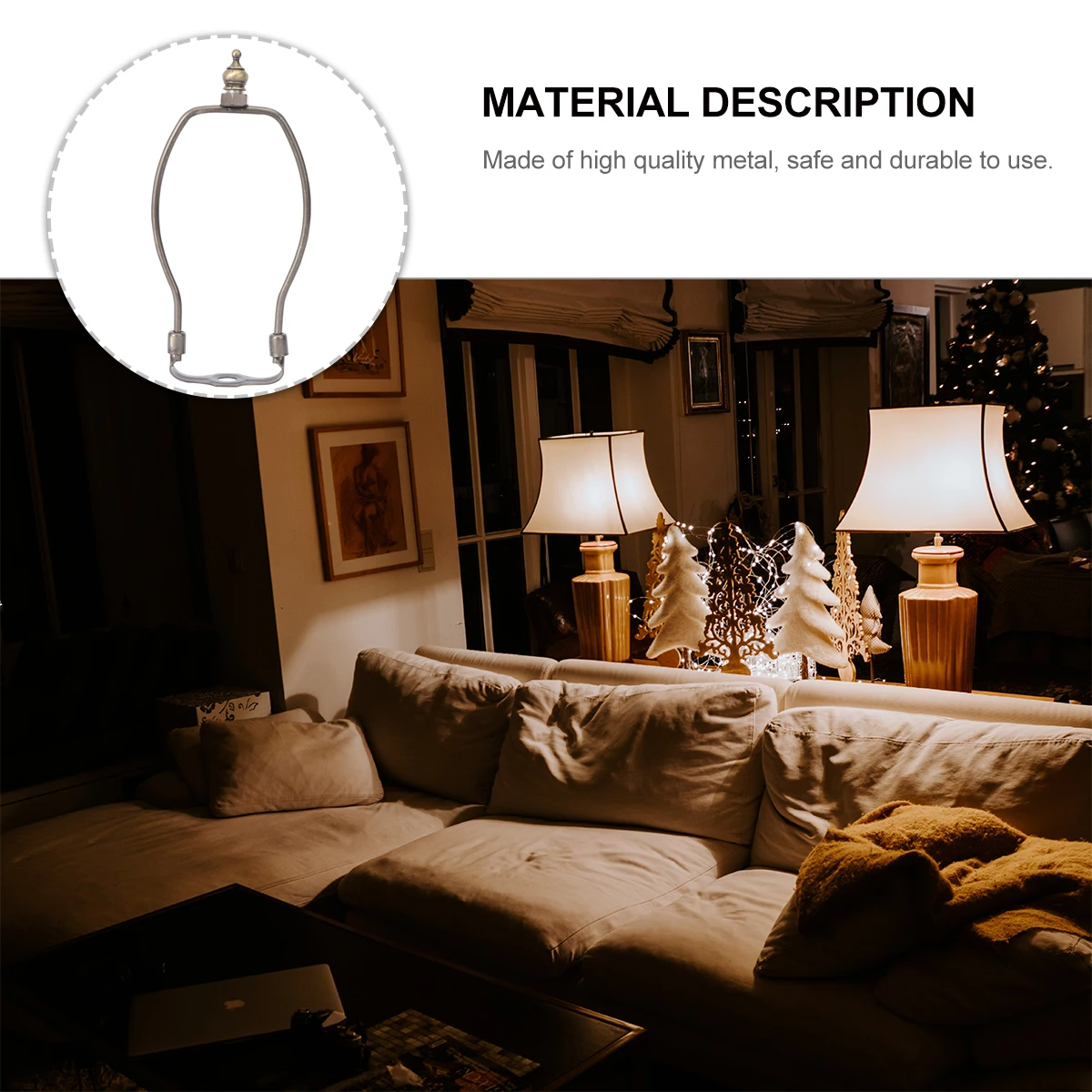 

Horn Bracket 8 Inches Bronze Coated Metal Lamp Harp Holder Desk Floor Lamp Fittings Easy Install Home Decor Stable