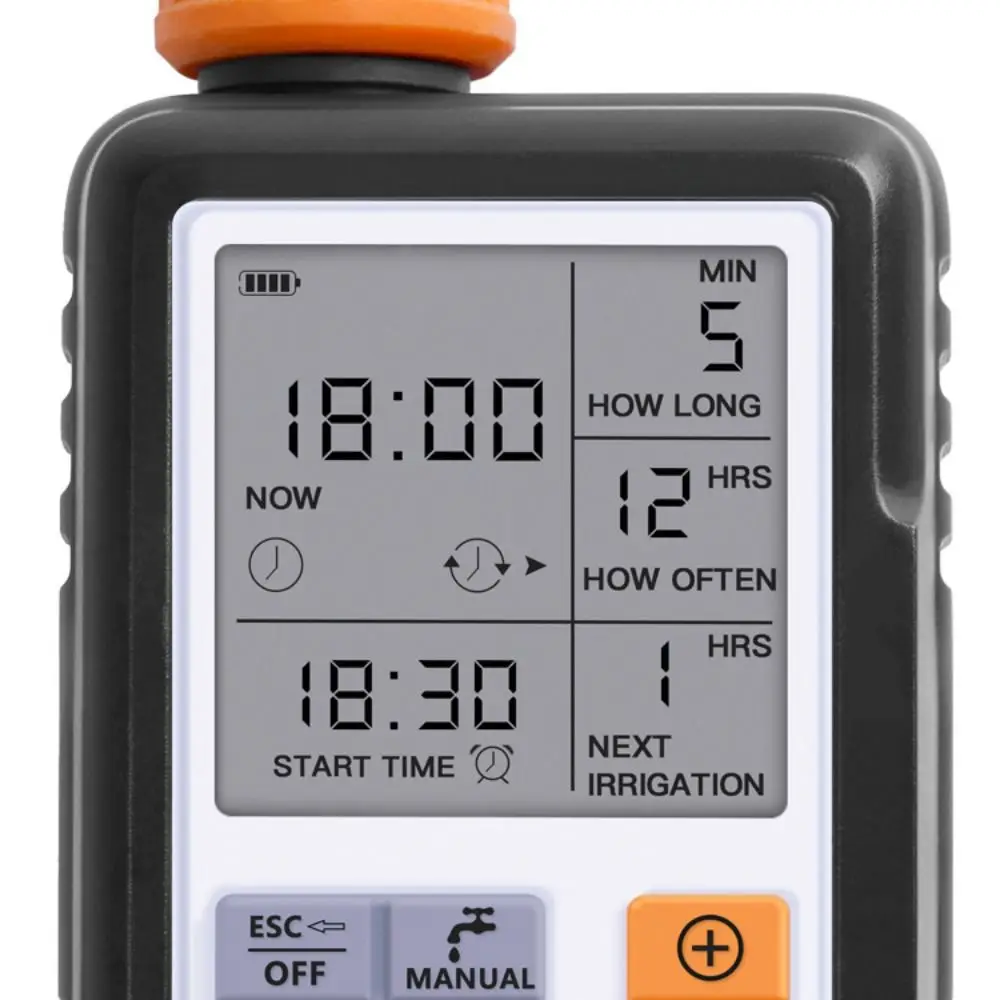 Grande Display LCD Rega Automática, Rega Automática Fácil de Usar, Digital Water Timer, Irrigação Precisa