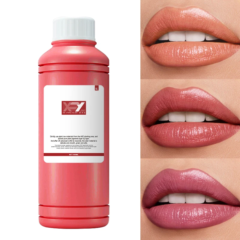 1l Pigmente oem/odm Permanent Make-up Tattoo nackte Farben natürliche Lippen benutzer definierte Logo Microb lading für Augenbrauen Eyeliner Lippen Schönheit